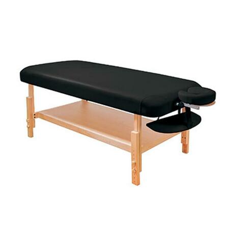 FABRICATION ENTERPRISES Basic Stationary Massage Table, Black 15-3740BLK